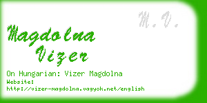 magdolna vizer business card